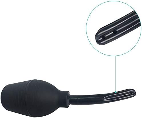Abyclean Anal Douche Enema Bulb Kit with Lube Vaginal Douche Enema Cleaner for Women’s or Man’s Health (310ml Black)