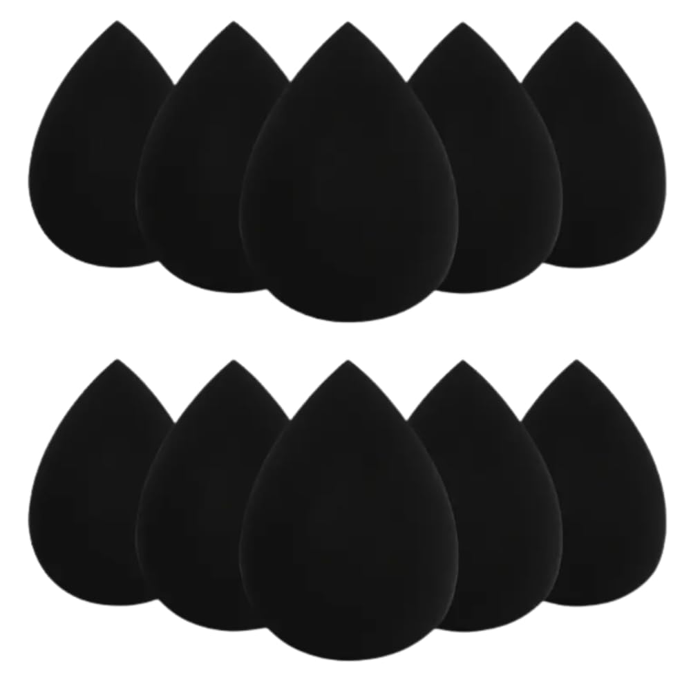 10 Pack Makeup Sponges for Foundation Blending Reusable Beauty Applicators for Liquid Cream and Powder Water Drop Design Latex Free and Fragrance Free