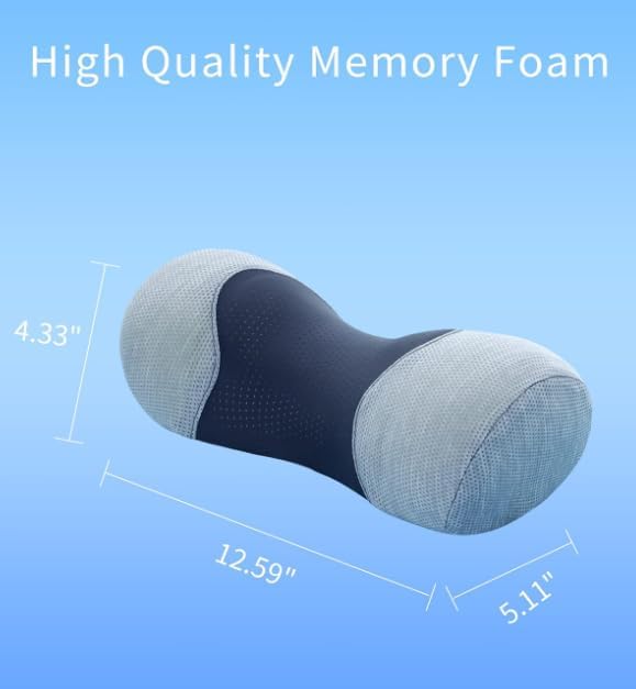 Small Neck Roll Pillow, Use to Neck Pain, Muscle Relief, Shoulder Pain Relaxer Foam Pillow