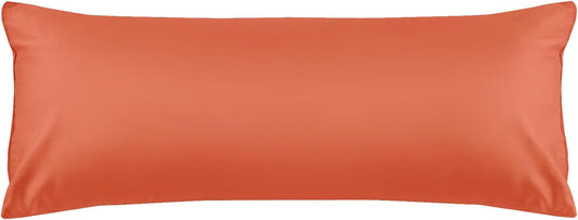 Warmstar Cotton Body Pillow Cover 1 Pack, 600 Thread Count Body Pillow case 20"x54", Long Body Pillow Case Cover Soft Breathable with Envelope Closure,Orange