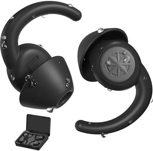 Ear Plugs for Sleeping 2 Pairs,NRR33dB Reusable Earplugs for Sleep,Soft Silicon Ear Plug for Snoring Blocking,Noise Reduction Blocking,Drown Out Snoring,Side Sleepers Black