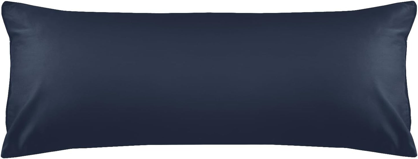 Warmstar Cotton Body Pillow Cover 1 Pack, 600 Thread Count Body Pillow case 20"x54", Long Body Pillow Case Cover Soft Breathable with Envelope Closure,Navy Blue