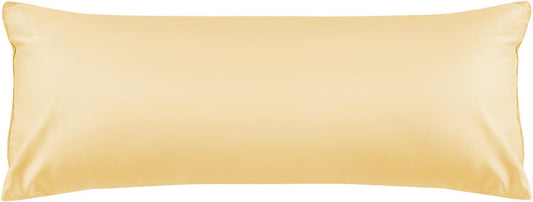 Warmstar Cotton Body Pillow Cover 1 Pack, 600 Thread Count Body Pillow case 20"x54", Long Body Pillow Case Cover Soft Breathable with Envelope Closure,Mustard Yellow