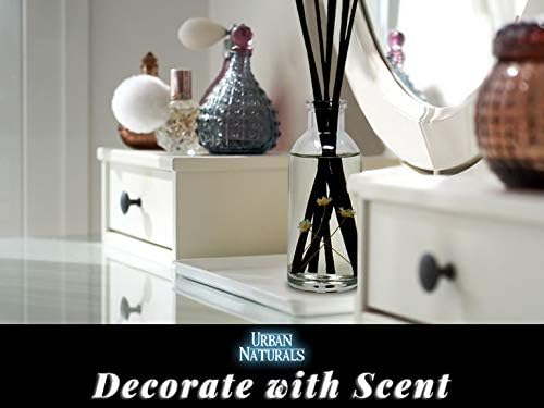 Urban Naturals Gardenia Scented Oil Reed Diffuser Refill | Includes a Free Set of Reed Sticks! Jasmine, Ylang Ylang, Tuberose & Amber Notes | 4 oz