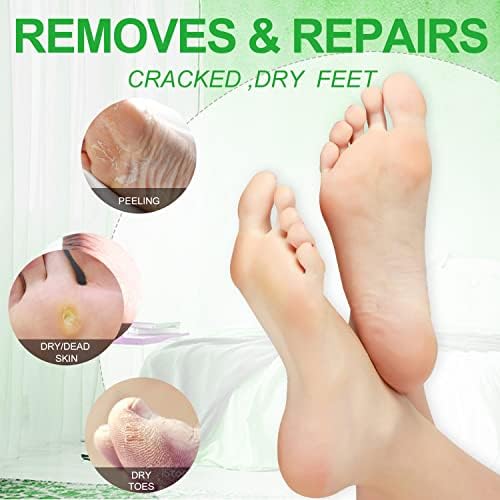 Pedicure Kit Foot Soak Set: Bubble Salt, Sugar Scrub, Massage Mask, Massage Lotion in a Box, 4 Step Foot Spa Kit for Dry Feet, Calluses and Tired Feet (1 Set Jasmine)