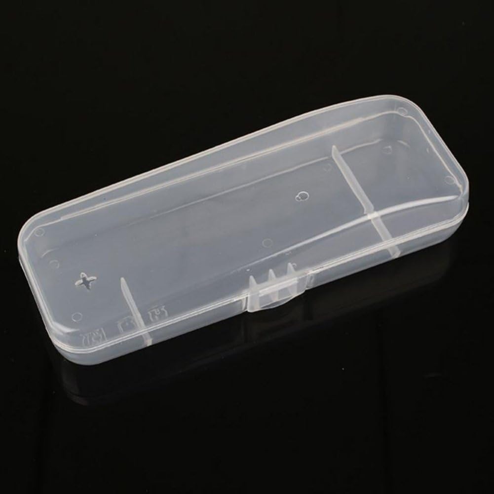 White Transparent Shaving Box for Shaver Razor, Portable Travel Men Manual Razor Protector Plastic Box, Cover Container Storage, Men Shaver Accessories, Shaver Holder Protector Case Organizer