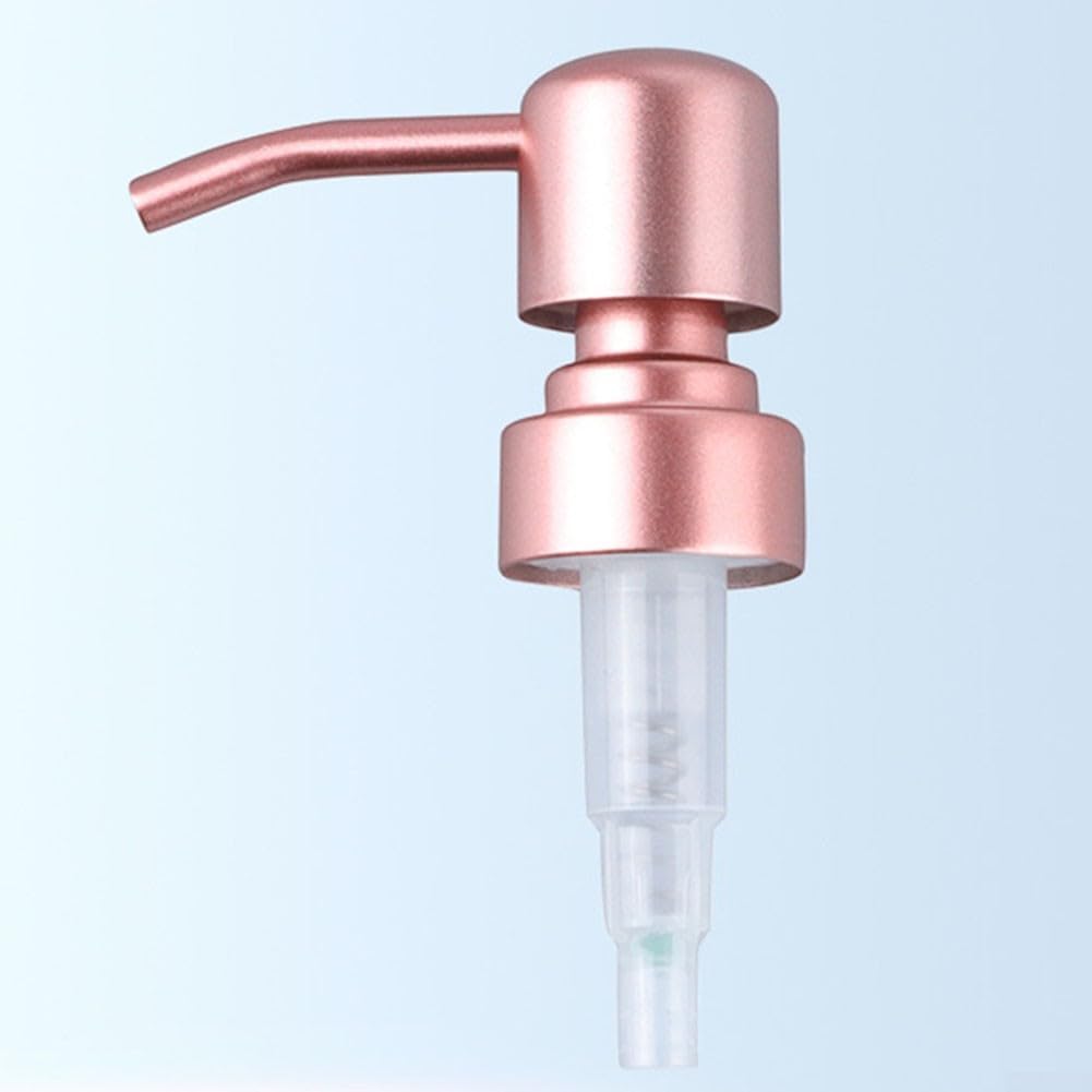 Metal Soap Dispenser Pump Head Replacement Pump for Your Soap or Lotion Dispenser, 304 Stainless Steel Replacement Pump for Liquid Hand Soap Dispensers(Rose Gold)