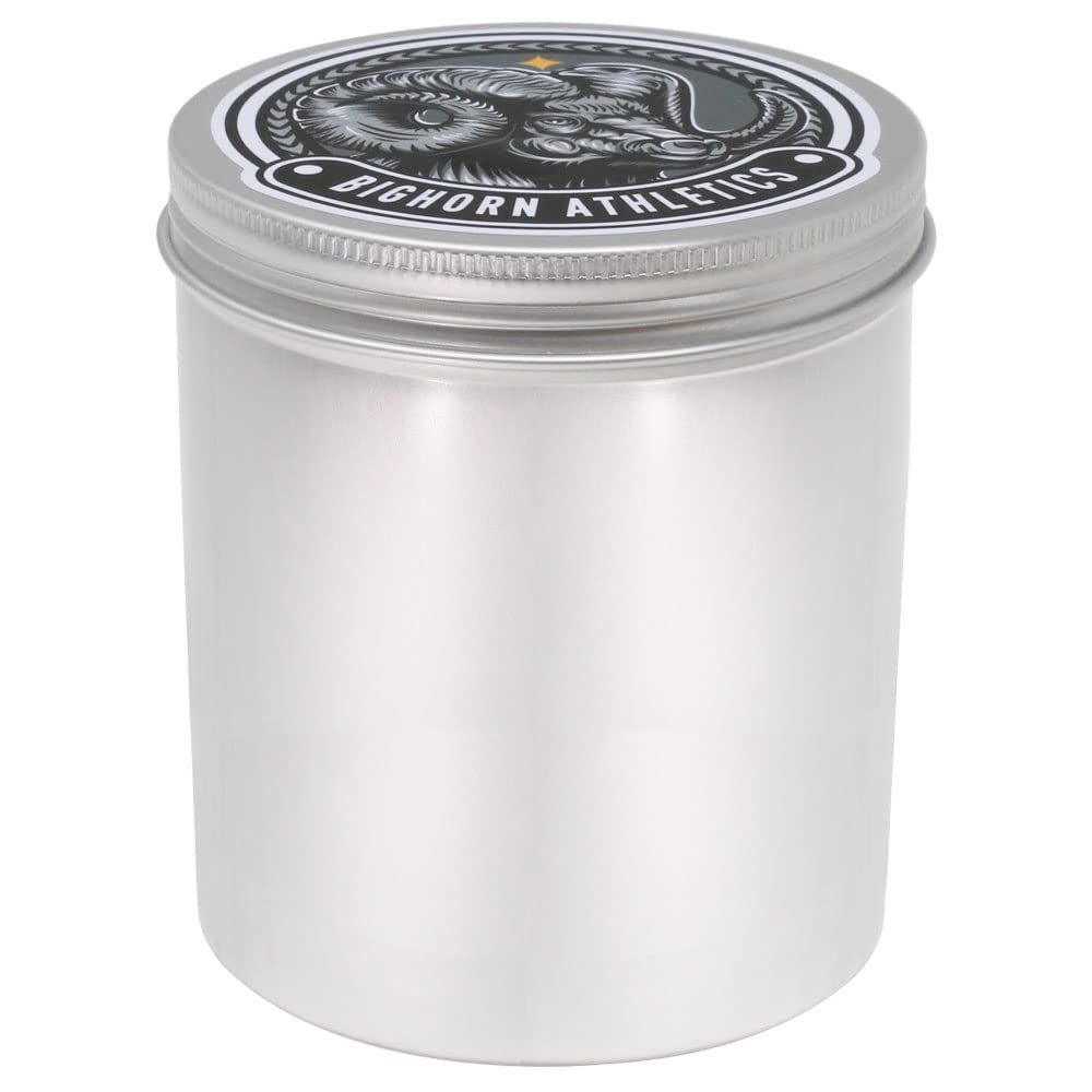 Bighorn Athletics Silver Tin Can Holder, Large | Holds 8-Rolls of 0.5-Inch Athletic Finger Tape | Tape Not Included