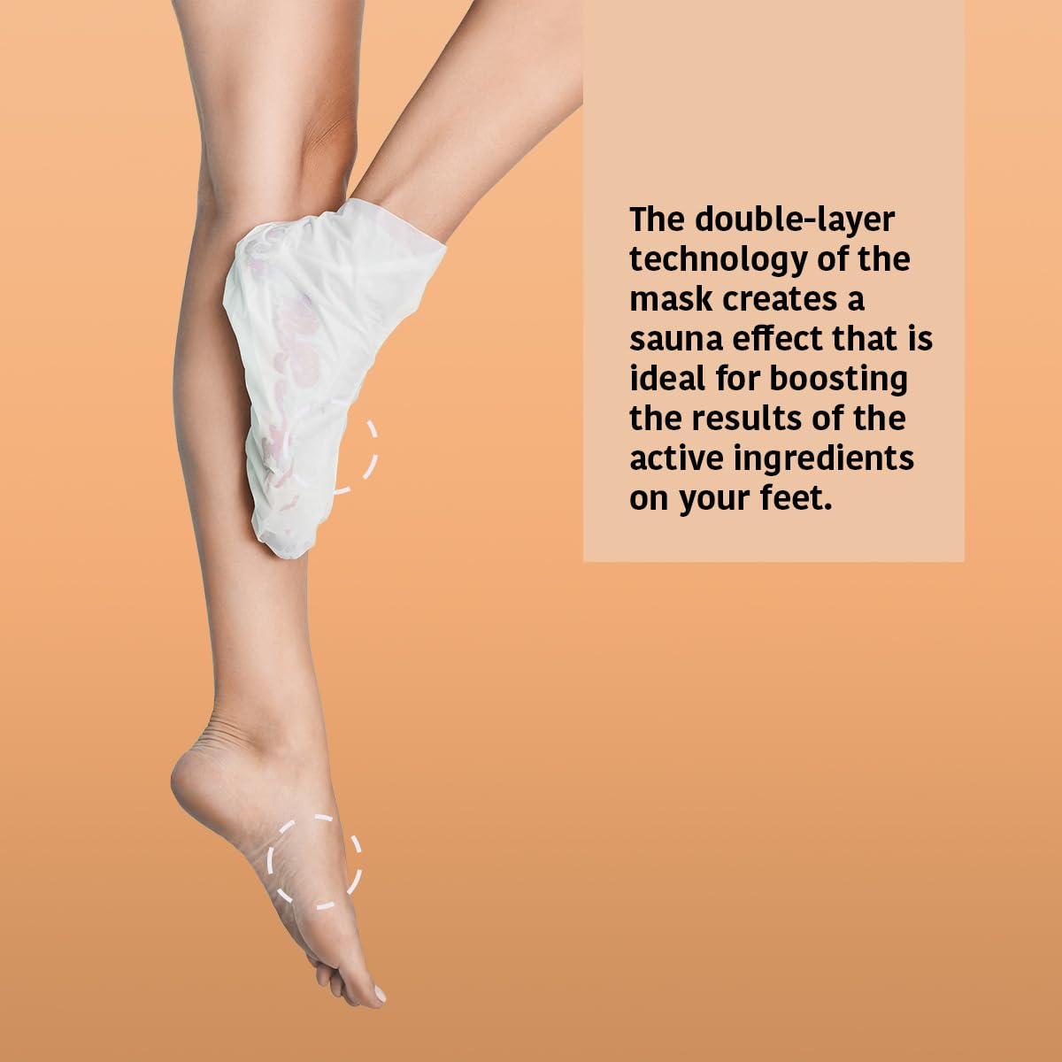 IROHA NATURE Repairing Foot Mask Socks with Peach & Shea Butter | 15 Pairs | Deep Hydration & Instant Repair | For Dry & Cracked Feet | Natural & 100% Vegan | Proven Results