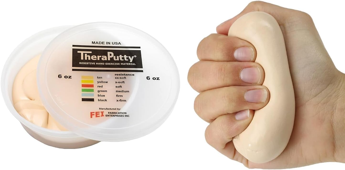 CanDo TheraPutty Standard Hand Exercise Putty For Rehabilitation, Exercises, Hand Therapy, Occupational Therapy, Hand Strengthening, Improve Motor Skills, Stress Relief
