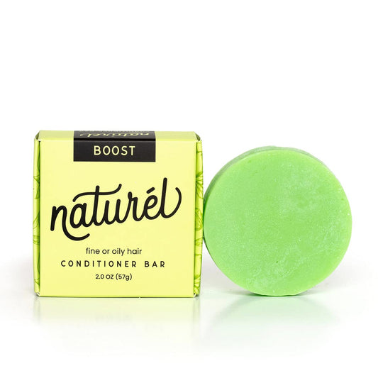 Naturel Boost Volumizing Conditioner Bar for Fine or Oily Hair, Conditioner Bar for Thin Hair, Vegan, Cruelty Free, Made in USA