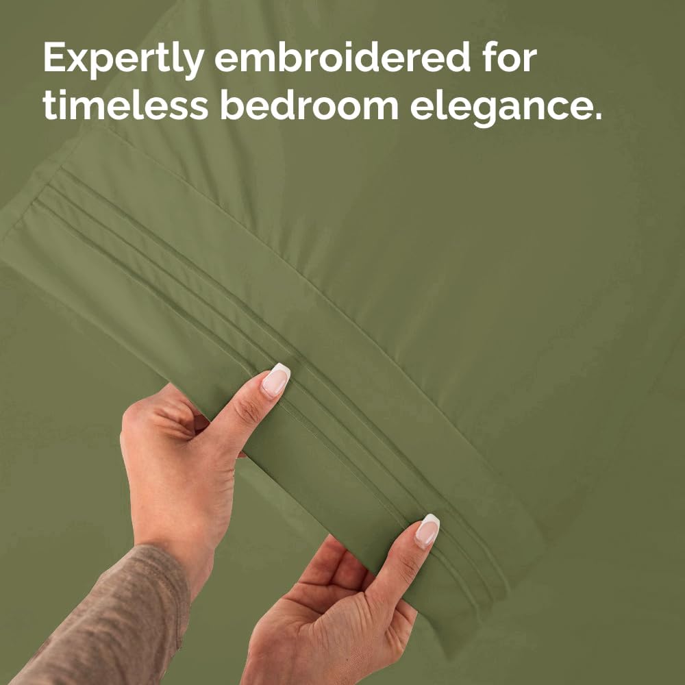 Long Pillowcases - Body Pillow Cover - Long Pillow Insert for Sleeping, Side Sleepers - Soft & Breathable Body Pillow Case with Envelope Enclosure - Comfy & Machine Washable - 20" x 54" (Sage Green)