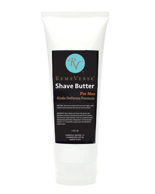 Shave Butter for Men by RemeVerse. Shaving Butter That Fights Nicks, Cuts, Ingrown Hairs, And Razor Burn (7.5 ounces)