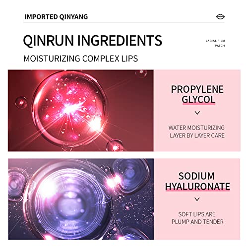 30 PCS Moisturizing Lip Mask Cherry + Strawberry Crystal Lips Care Gel Pads Mask for Moisturizing, Lip Patches Smoothing Exquisite Remove Dead Skin Sleepover Party Makeup Party Supplies