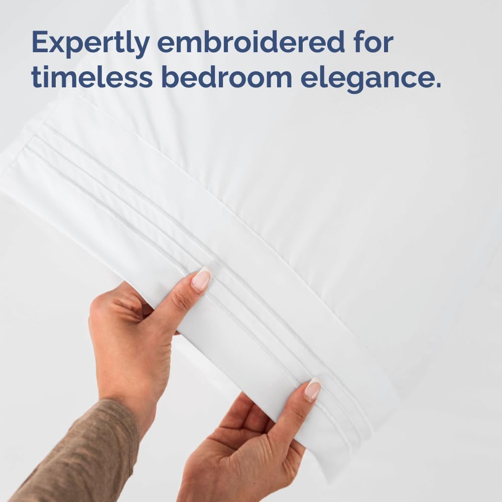 Long Pillowcases - Body Pillow Cover - Long Pillow Insert for Sleeping, Side Sleepers - Soft & Breathable Body Pillow Case with Envelope Enclosure - Comfy, Cozy & Machine Washable - 20" x 54" (White)