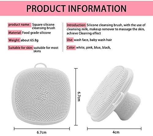 VWMYQ 2 Pack Face Scrubber,Silicone Face Scrubber for Men, Facial Cleansing Brush Silicone Face Wash Brush Manual Waterproof Cleansing Skin Care Face Brushes for and Exfoliating