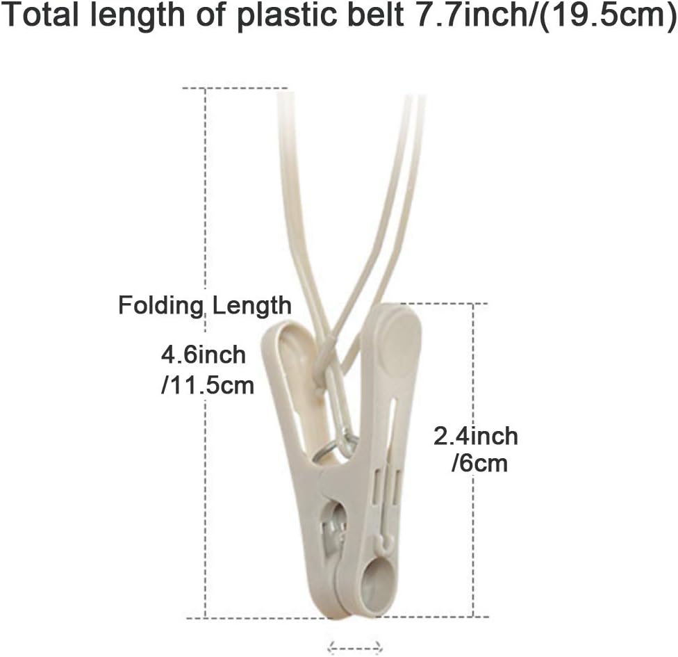 24 Pack Clothespins,Cute Sturdy Small Mini Clothes Pins with Plastic Rope for Clothesline,Tiny Photo Clips Decoration 6Pink 6Gray 12White