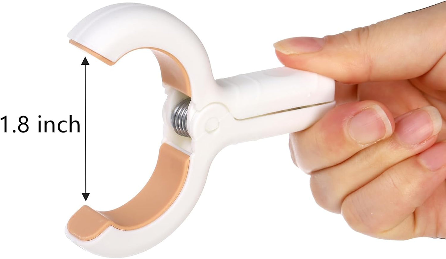 Frcctre 30 Pack Beach Towel Clips, Heavy-Duty Plastic Clothes Pins Quilt Drying Clips, Windproof Strong Grip Plastic Clothespins for Beach Towels, Blankets, Dry on Clothesline and Hanging Rack