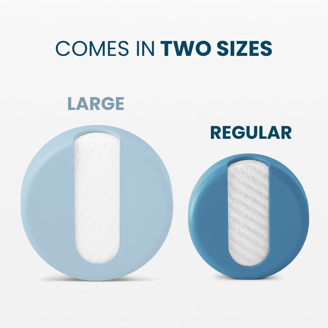 LastRound® 7 Sustainable Reusable Cotton Rounds for Facial Cleansing – Zero-Waste Eco-Friendly Makeup Remover Pads for All Skin Types with Travel Storage Case