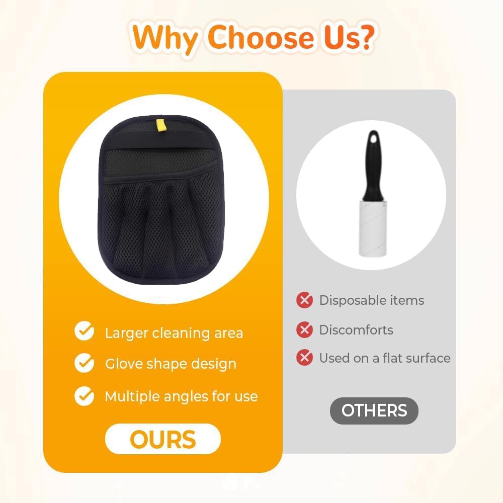 Pet Hair Remover Gloves for Cats Dogs,Electrostatic Glove Pet Hair Gloves,Cat Dog Grooming Glove for Pets