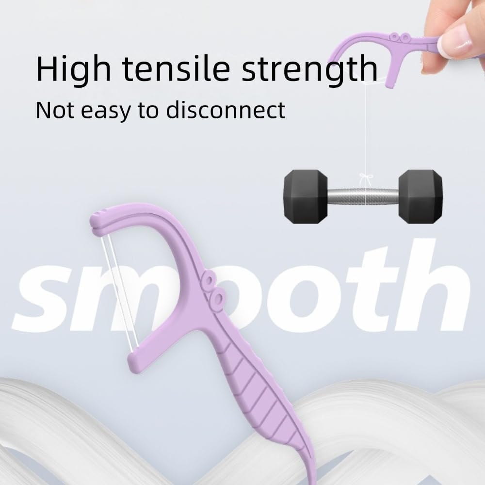 Reva Anti-Caries Twin-Line Dental Floss Picks - 200 Count (Pack of 1), Fresh Lime Flavour Toothpicks, Teeth Cleaning Sticks