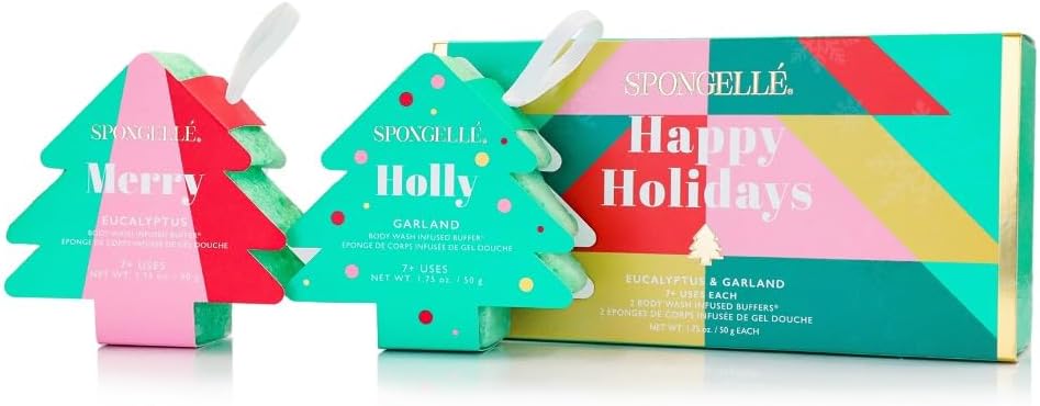 Spongelle Happy Holidays Holiday Tree Gift Set