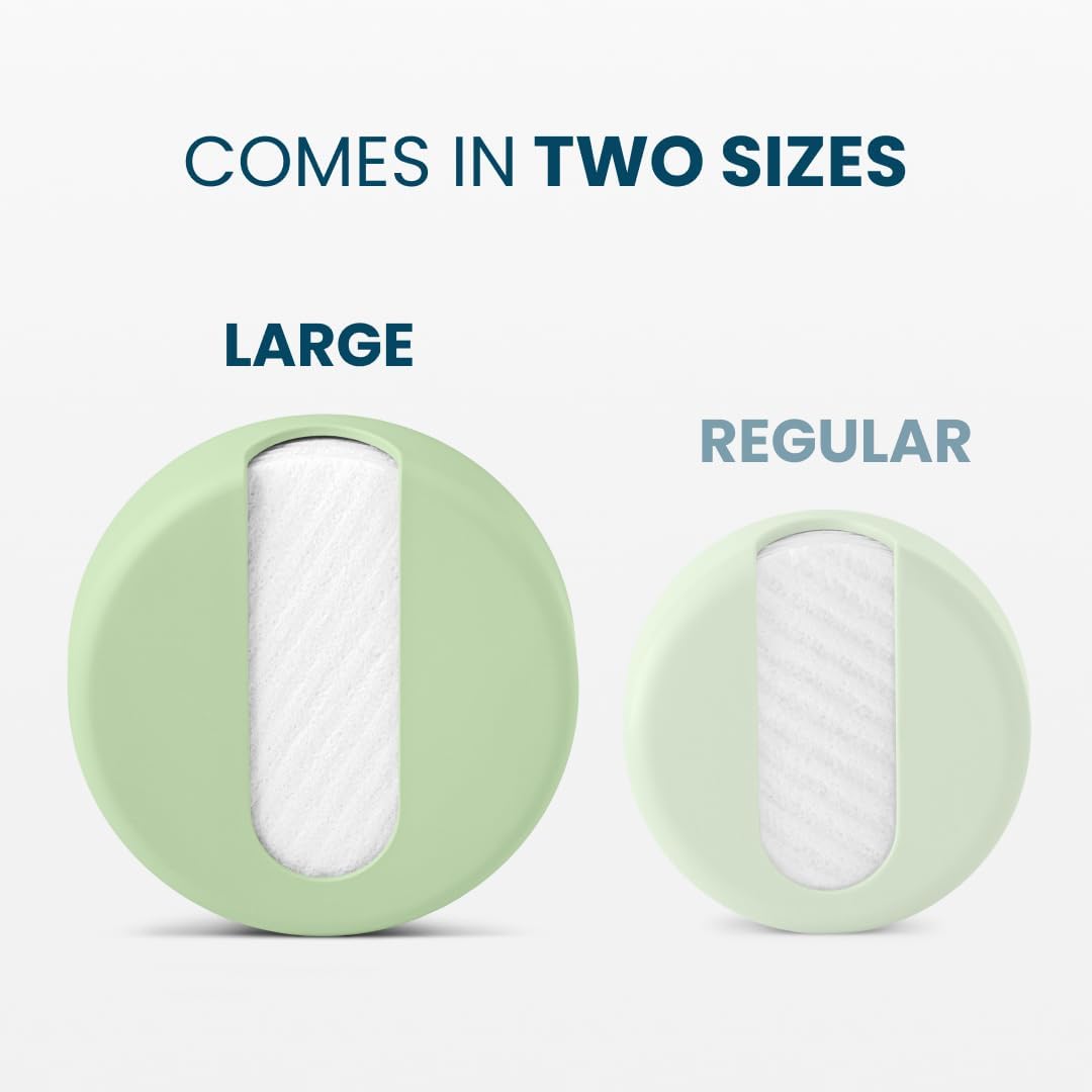 LastRound® 7 Sustainable Reusable Cotton Rounds for Facial Cleansing – Zero-Waste Eco-Friendly Makeup Remover Pads for All Skin Types with Travel Storage Case