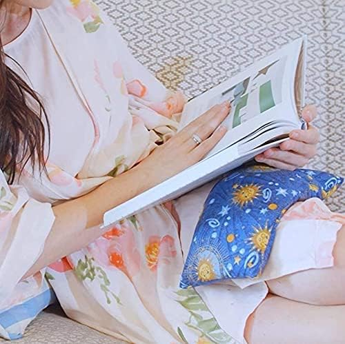 Nature's Approach Basic Herb Pack Rice Heating Pad Microwavable Reusable Heat Pack with Herbal Aromatherapy Fill, Freezer and Microwave Safe for Hot and Cold Therapy, Celestial Green