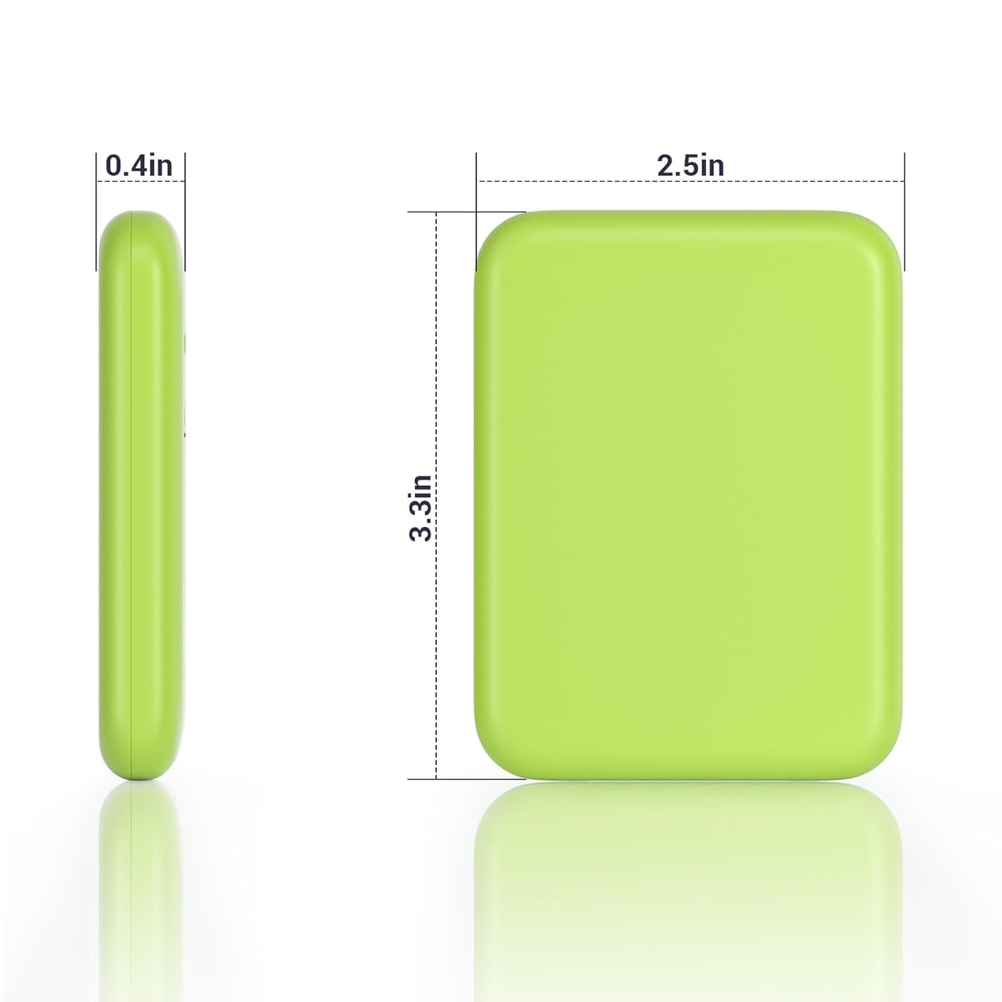 Kintion Pocket Mirror, 1X/3X Magnification LED Compact Travel Makeup Mirror with Light for Purse, 2-Sided, Portable, Folding, Handheld, Small Lighted Mirror for Gift, Light Green