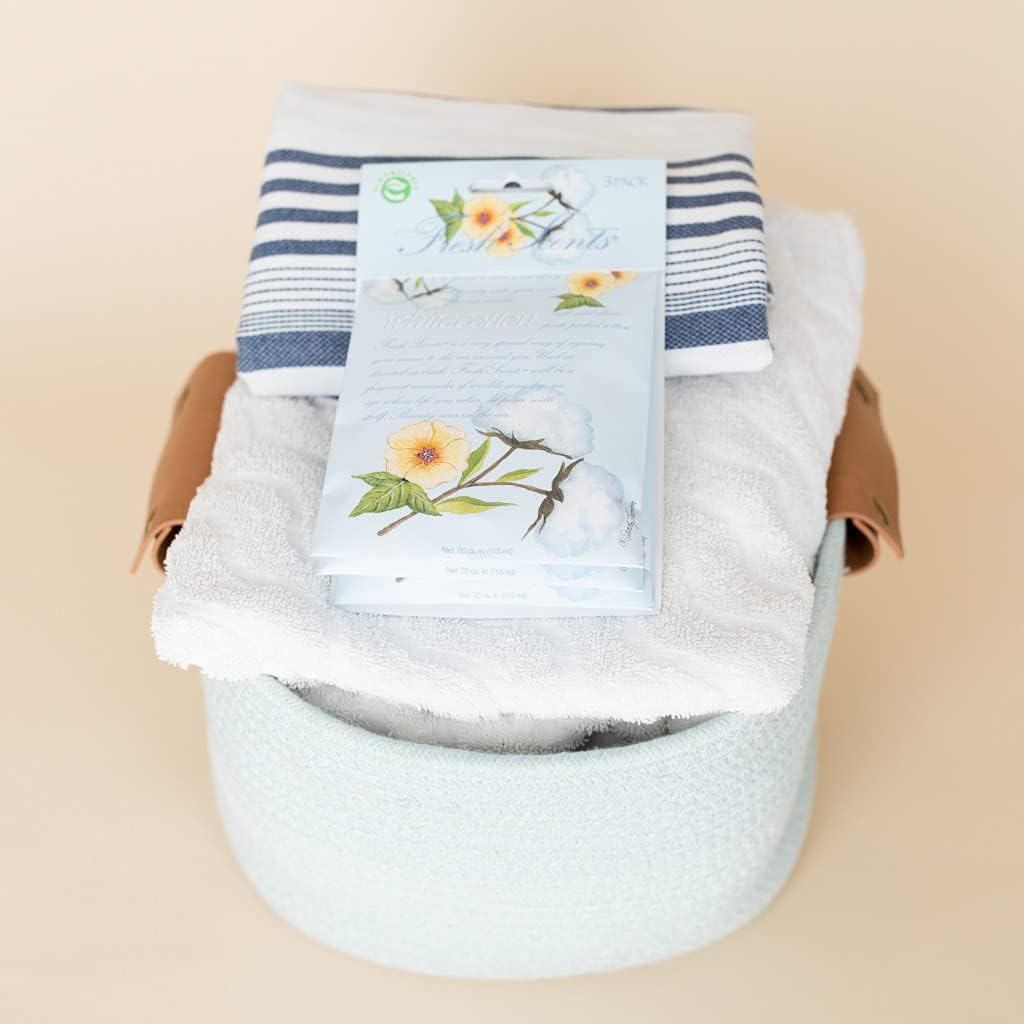 WILLOWBROOK | Fresh Scents Scented Sachet Packet | White Cotton | Air Freshener Bags for Drawers, Closets, Cars | 6 Pack | Long Lasting Home Fragrance