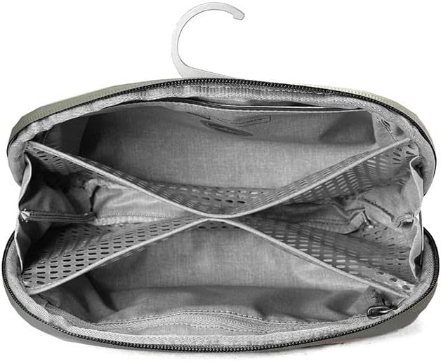 Peak Design Small Wash Pouch, Sage, Weatherproof Travel Toiletry Bag, Upright or Hanging Toiletries Kit with Pockets, Magnetic Toothbrush Pocket, Wide UltraZip Opening, Toiletry Bag for Men and Women
