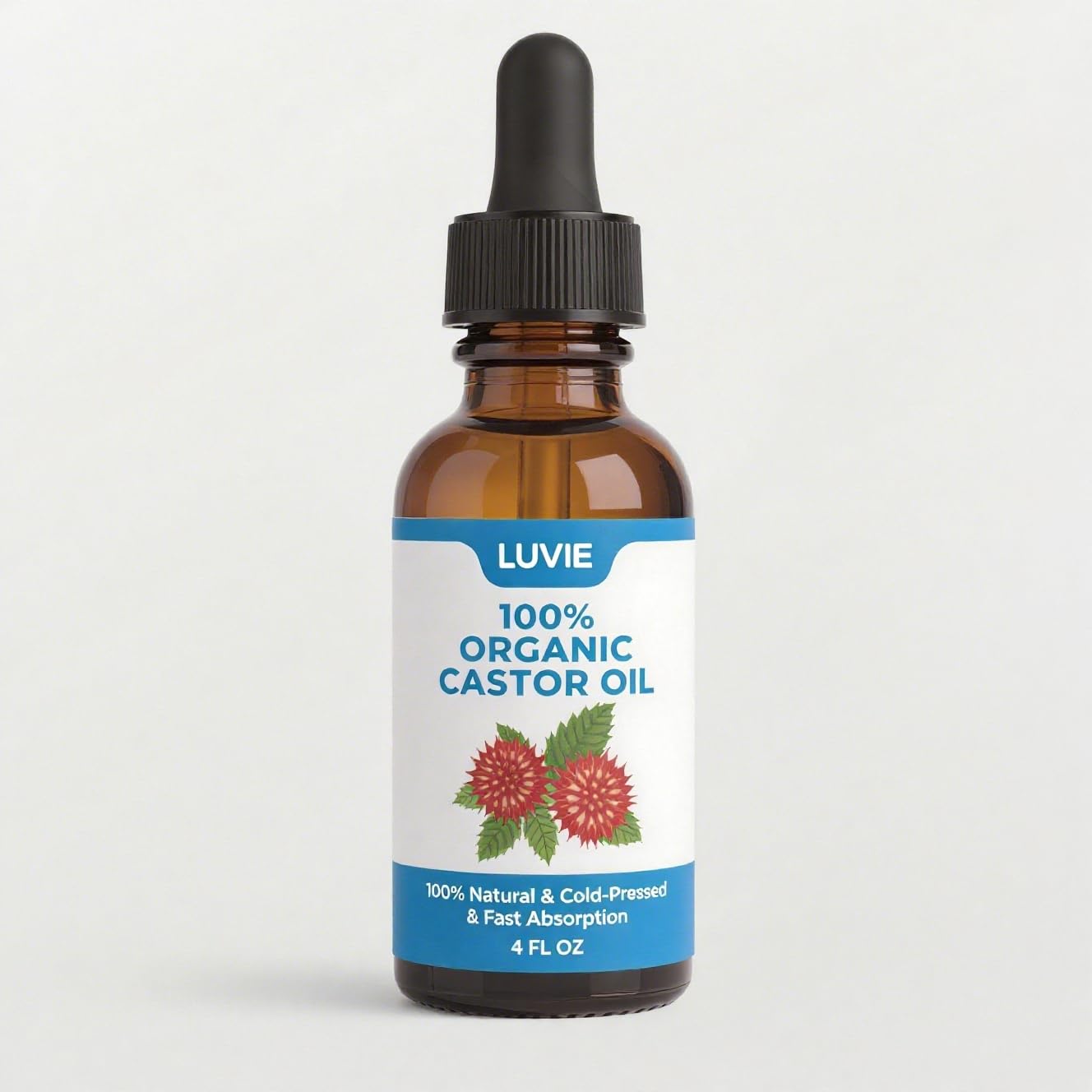 Luvie Castor Oil , Organic Cotton Castor Oil GetLuvie for Liver Support, Digestion Aid, Muscle Relaxation Comfortable 1pcs