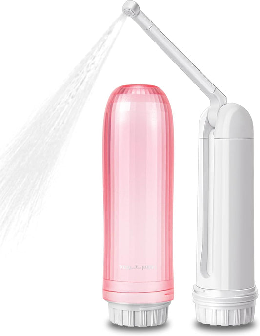 Portable Bidet - Mini Foldable Handheld Personal Travel Bidet with 2 Pressure Options Electric Sprayer Toilet for Personal Hygiene Cleaning/Soothing Postpartum Care/Perineal & Hemmoroid Treatment