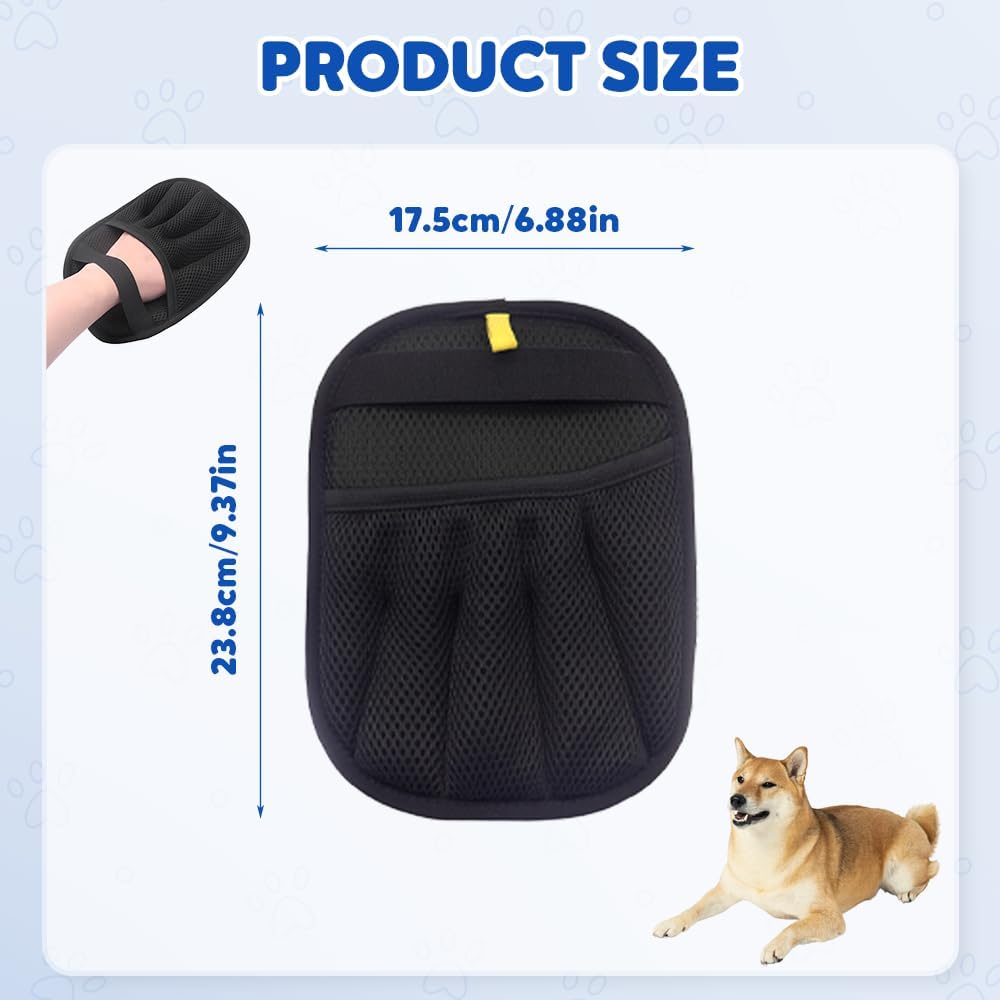 Pet Hair Removal Glove for Dogs Cats,Upgrade Electrostatic Pet Hair Remover Removal Gloves for Couch Clothes Carpet