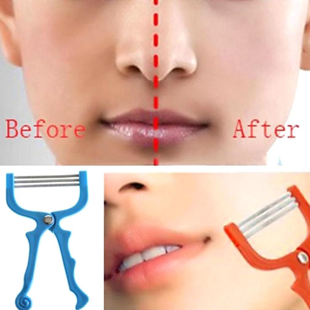 minkissy Threading Epilator Spring Epilator for Women Facial Hair Plucker Face Hair Removing Spring Pogo Facial Hair Remover for Face Spring Face Hair Remover Epilators Tool Women's Manual Random Colo