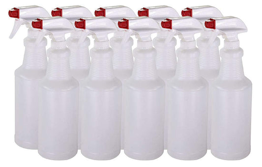 Pinnacle Mercantile Plastic Spray Bottles Leak Proof Technology Empty 32 oz Pack of 36 Made in USA