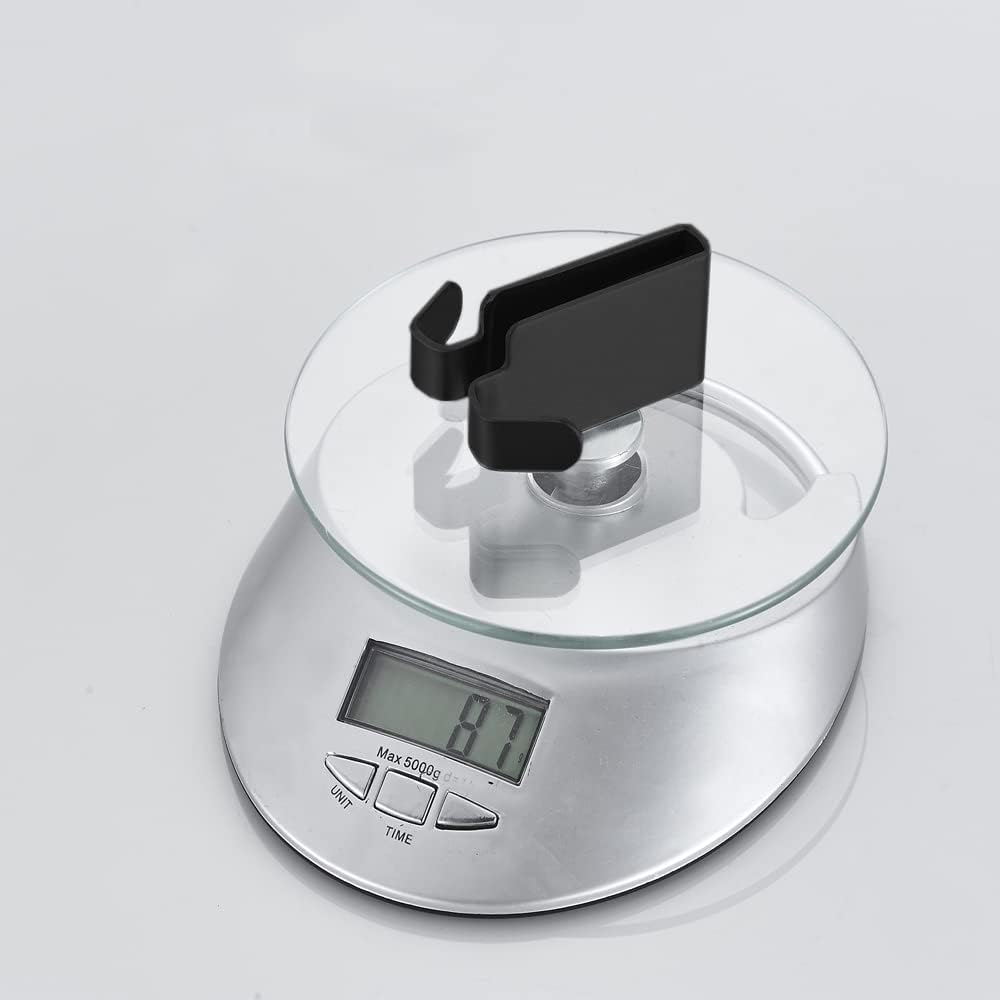 Double Hooks for Glass Shower Door, Towel Hooks Over The Bathroom Glass Wall 0.31-0.39in, Stainless Steel, Matte Black,2 Pack.