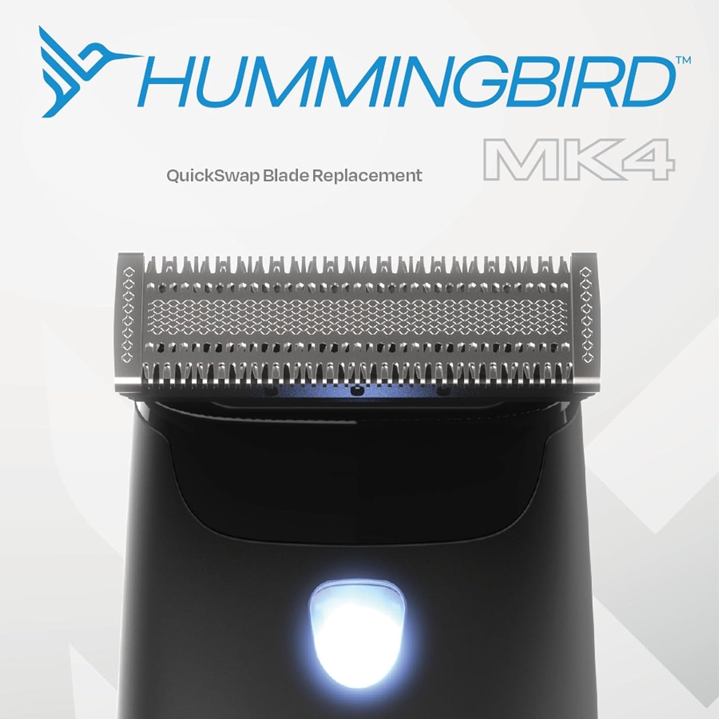 HUMMINGBIRD MK4 QuickSwap Replacement Blade – Genuine Replacement Blade for MK4 Electric Body Hair Trimmer for Men, Durable Stainless Steel, Trim, Edge and Shave, Beard or Body 2 Pack