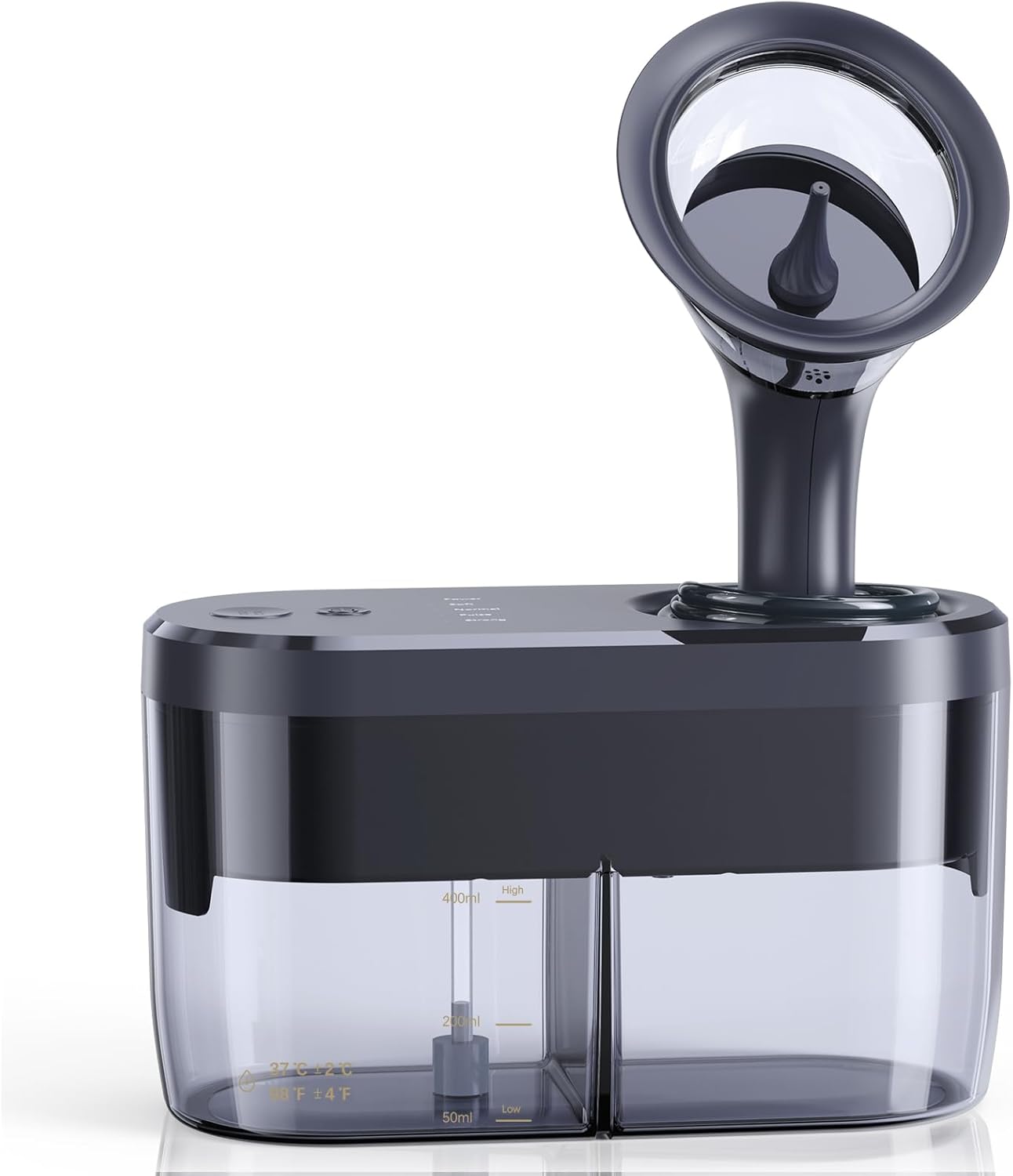 Water Powered Ear Cleaner, Electric Ear Wax Removal Kit, Ear Irrigation Kit with Sewage System and 4 Clean Mode, Safe and Effective Ear Flushing Kit for Adults with 3 Ear Tips - Black