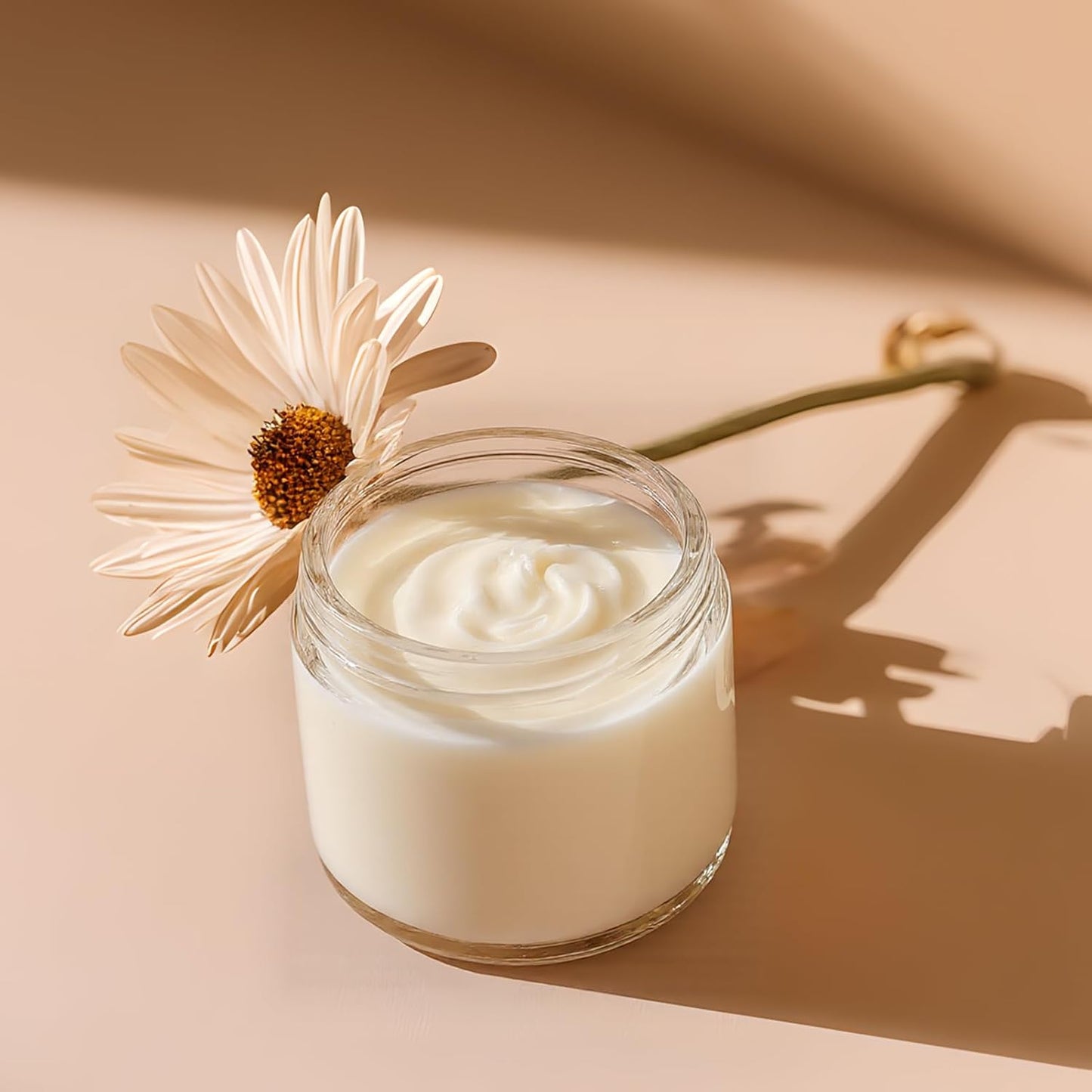 2oz Jars with Lids, HOA Kinh 3 Pack Clear Glass Jars with Lids Empty Cosmetic Containers Round Airtight Glass Jar with Black Lid for Storing Lotions Powders Ointments