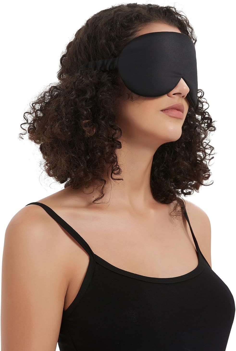 ALASKA BEAR Sleep Mask with Silk-Covered Headband for Hair Care, Silk Eye Mask Comfortable Scrunchy Band Over Ears (Built-in Contour Insert, Luxury 22 Momme)