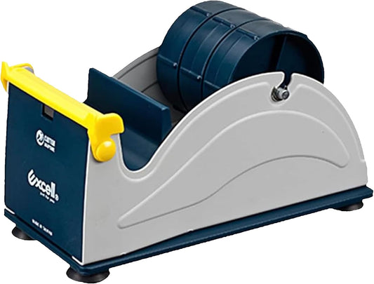 Excell EX-17/3IN JVCC EX-17 Steel Desk Top Tape Dispenser: 3" Wide, Blue/Grey + LuxProdX Sticker
