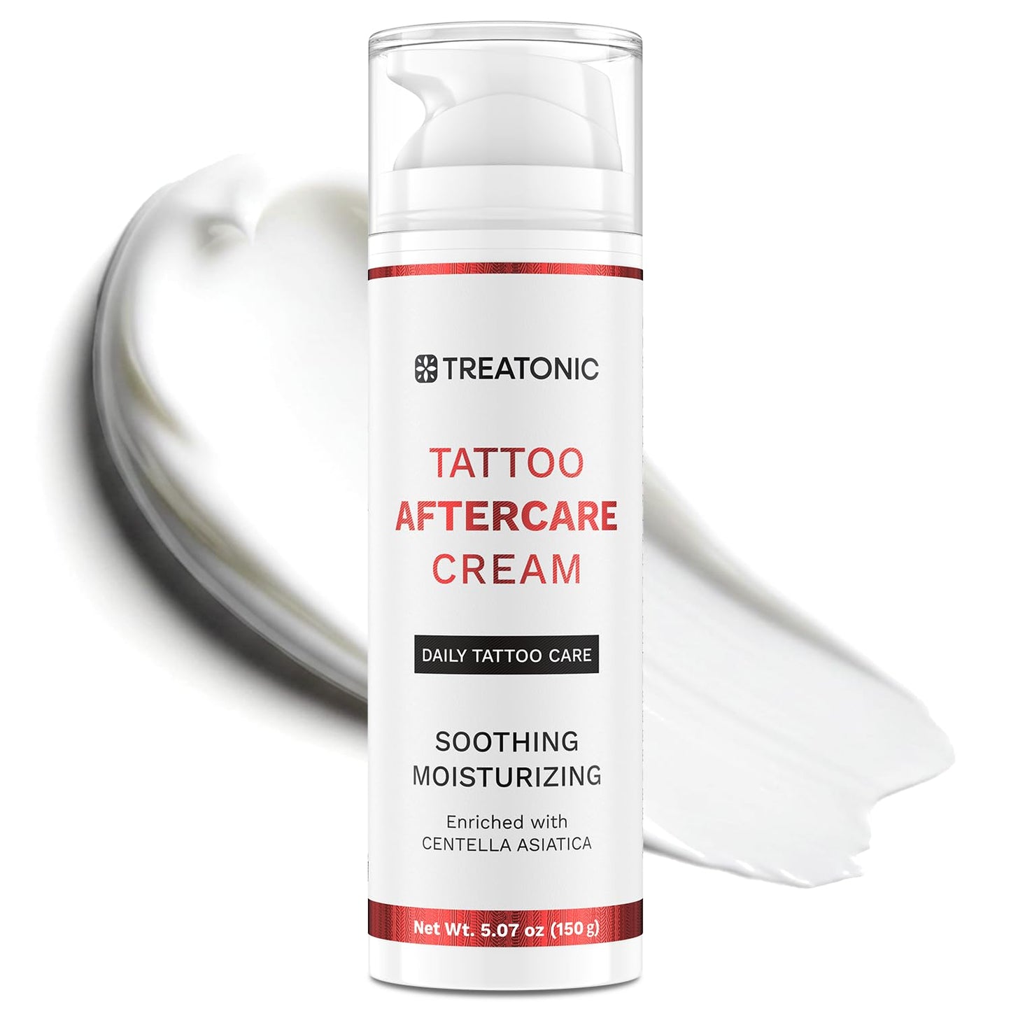 Tattoo Aftercare Cream for Soothing & Moisturizing: Healing & Soothing Aftercare Lotion for Microneedling, Microblading & Piercing - Tattoo Skin Care for New & Old Tattoos - 5 oz / 150ml