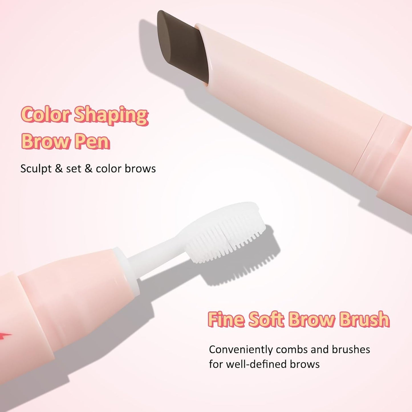 Boobeen Brow Wax, Waterproof Eyebrow Wax Styling Pencil, Eyebrow Gel,Shaping with Slanted Tip Application, Long-Lasting Hold