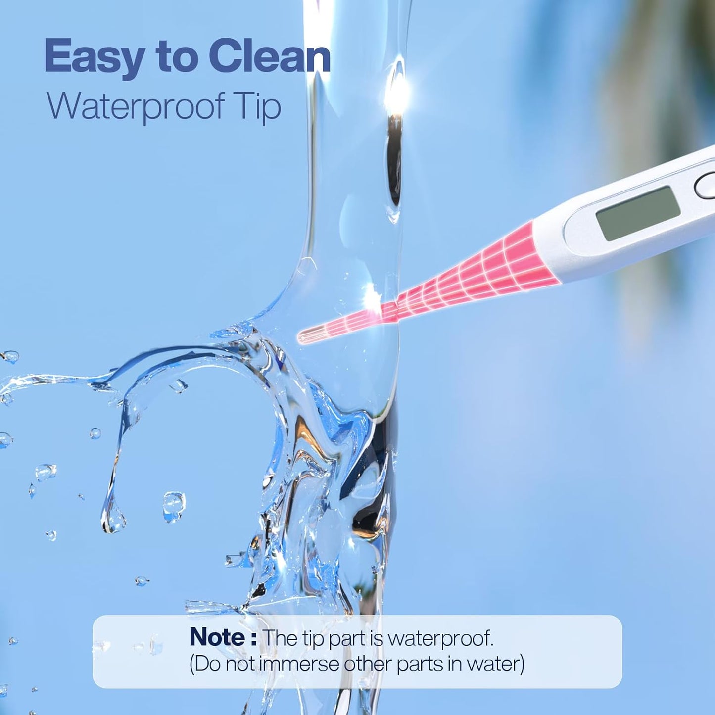 Boncare 10 Seconds Oral Thermometer for Adults and Kids - Accurate & Safe Rectal Thermometer for Baby with Fever Alarm, Digital Thermometer (Pink)