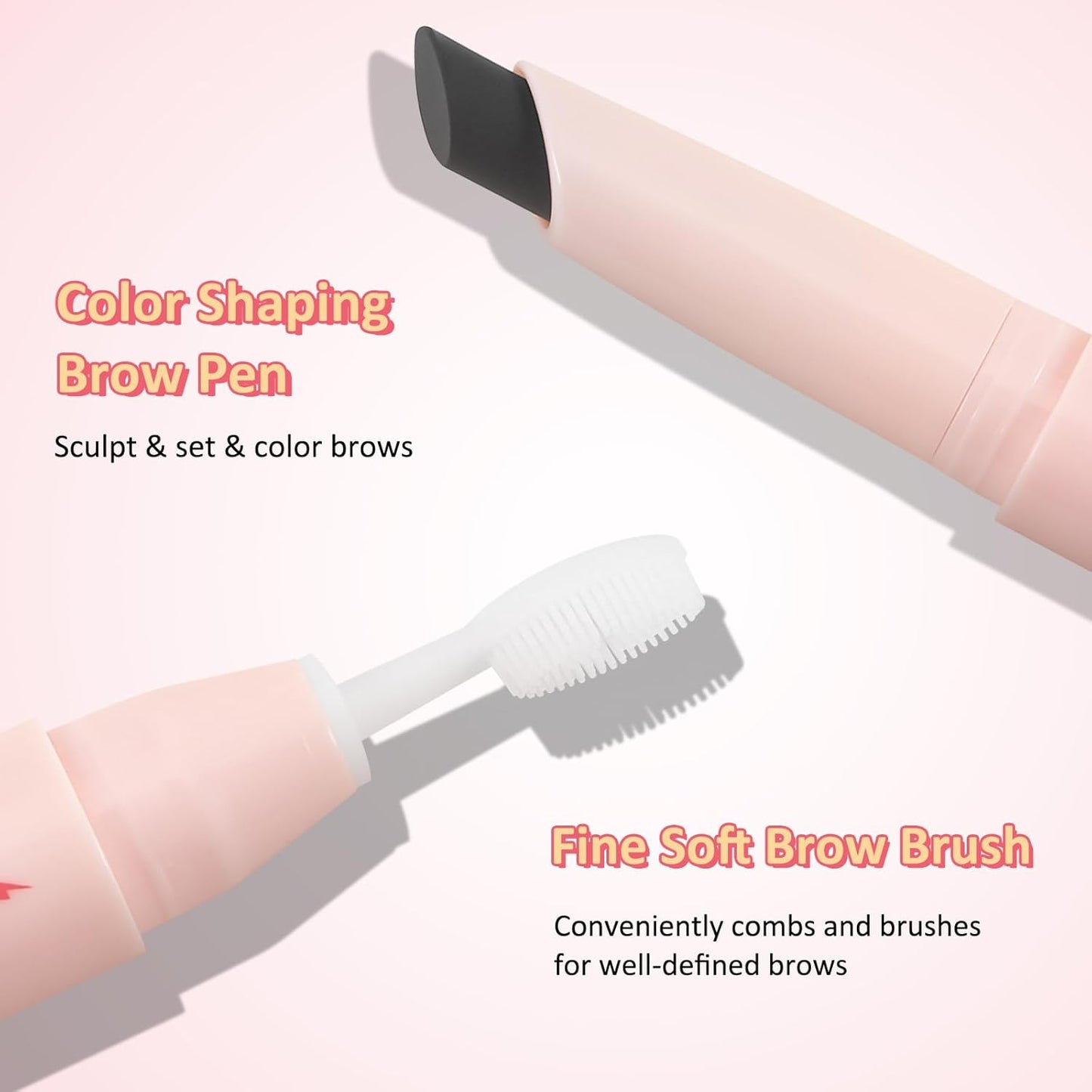 Boobeen Brow Wax, Waterproof Eyebrow Wax Styling Pencil, Eyebrow Gel,Shaping with Slanted Tip Application, Long-Lasting Hold
