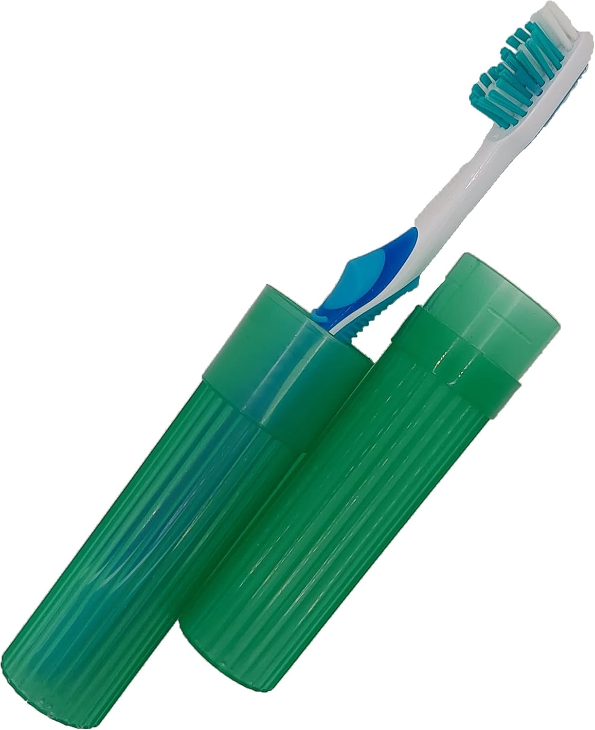 Toothbrush Holder (Green) - Made in The USA. W/Ventilation Holes.
