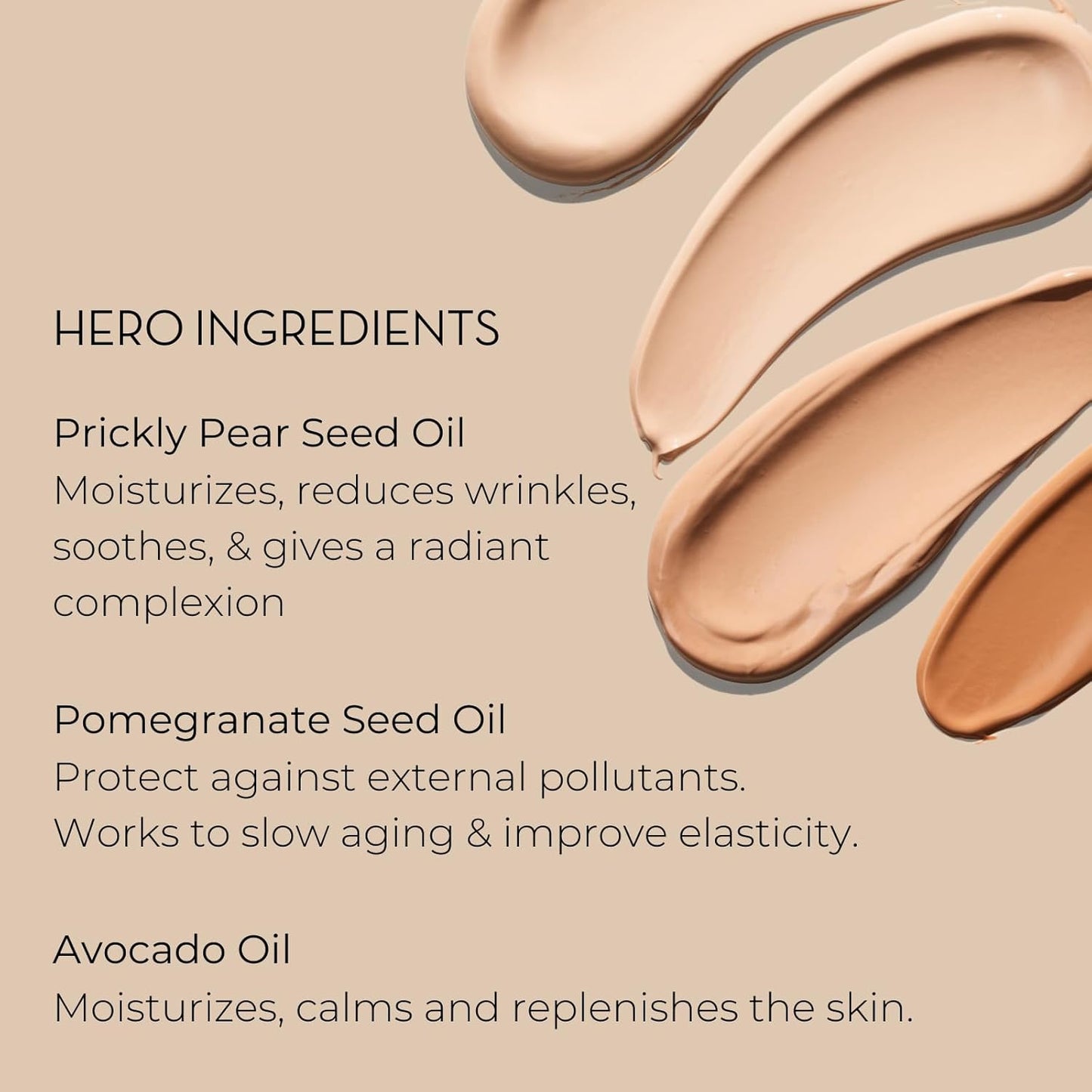 INIKA Organic BB Cream Foundation - Vegan Makeup with Hydrating Prickly Pear, Jojoba, and Pomegranate Seed Oil - Lightweight, Radiant BB Glow for Balanced Skin Tone, Honey 1 fl oz