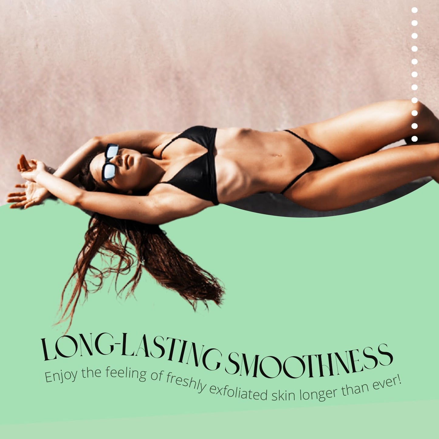 Skinerals Premium Exfoliating Mitt, Body Scrubbing Glove for Self Tan Prep & Smooth Skin, Reusable Tan Exfoliator Mitt for Tanning Mousse, Lotion, or Spray