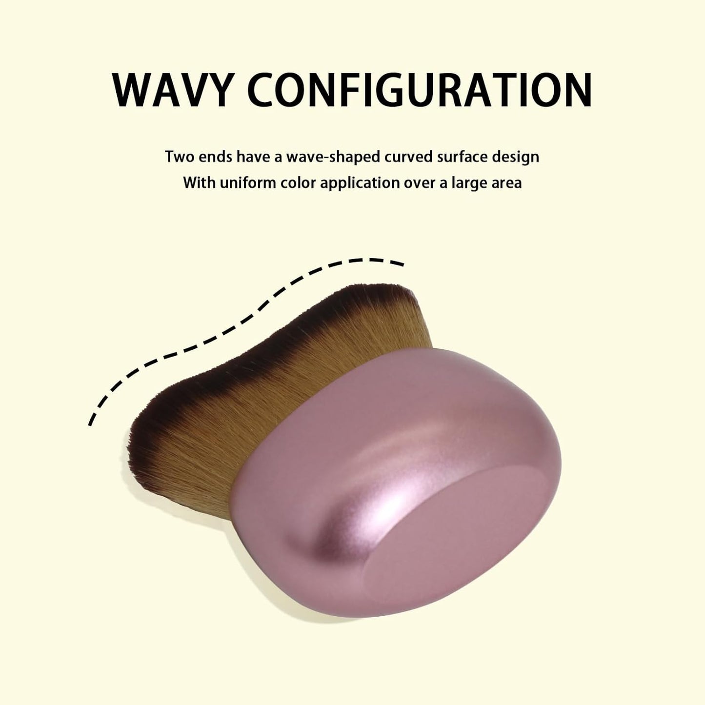 Blend & Blur Extra Large Body Makeup Brush for Self Tanner,Leg Makeup & Bronzer Self Tan Applicator, Powder, Foundation, Blusher, Bronzer,Massager for Face Gift box (Gold)